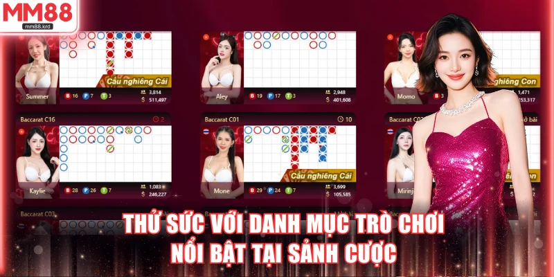 Thử sức với danh mục trò chơi nổi bật tại sảnh cược